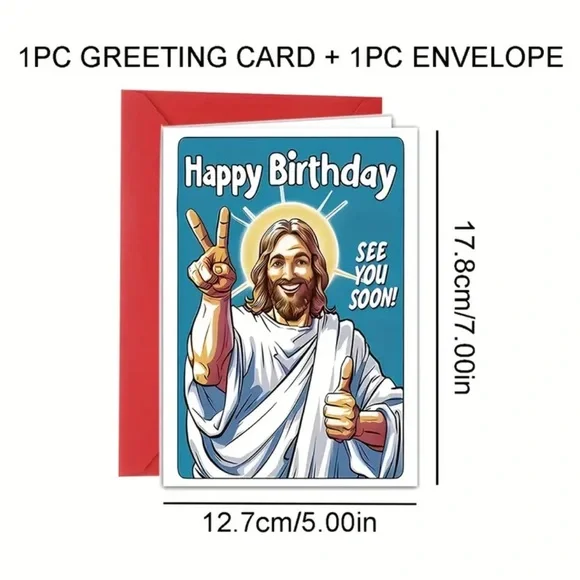 LAST SET 2 Pack Funny Greeting Card & Envelope NIP - Picture 3 of 3